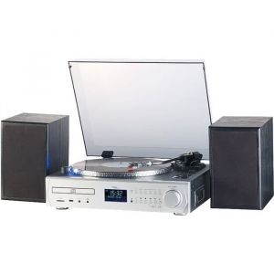 Tourne-disque multifonction - MHX-620.dab - Noir - Bluetooth - Encodeur numérique - Radio DAB+