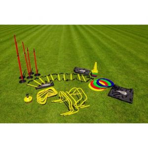 Kit d’Entrainement PRO - POWERSHOT - Football - 40 coupelles 10 mini-haies 20 cônes 20 cerceaux plats