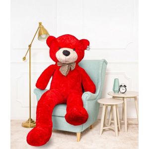 DEAR BEAR Teddy Bear Grand XXL (Rouge 190cm) Classico- Ours en peluche Ours en peluche XXL Ours en peluche Giant Teddy