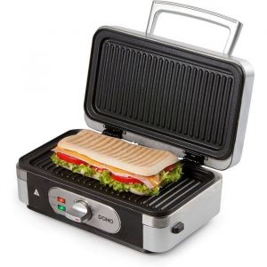 Snackmaker 3-En-1 Croque-Monsieur Gaufrier Et Gril - Rev&ecirc;tement Antiadh&eacute;sif - Acier Inoxydable/Noir[GA22]