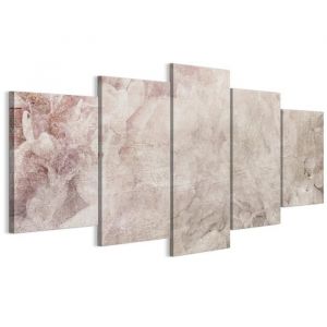 Tableau Decoration Murale - LUMASOUL - 2-3-5-0-2-2-12-5 - Glamour Motif - 5 parties - Rose - 200x100 cm