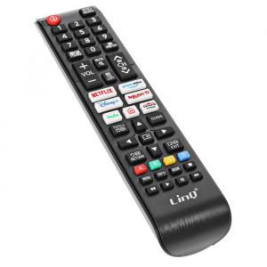 T&eacute;l&eacute;commande Universelle - LINQ - Samsung - Port&eacute;e 8m - Acc&egrave;s direct Netflix et YouTube - Noir