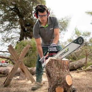 Tronçonneuse thermique GS720X Greencut - Moteur à essence 2 temps 72cc 42cv - Lame de 61cm - Guidon ergonomique