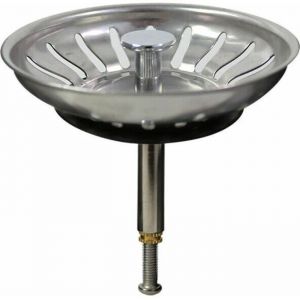 Filtre &agrave; &Eacute;vier de Cuisine 80mm 1 Filtre Bouchon Evier Cuisine Avec Hauteur R&eacute;glable Bouchon Evier Cuisine En Acier Ino &Eacute;tiquette