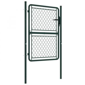 SALE* TOP Portail de cl&ocirc;ture/Portillon Acier - LEMON - pour jardin ou patio 100 x 150 cm Vert FR385