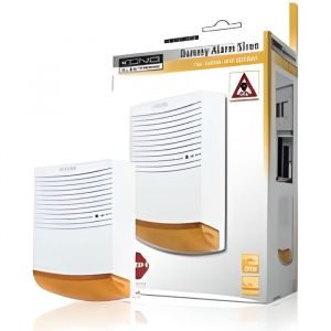 Sirene dalarme factice - KONIG - Effet dissuasif - Boitier plastique - LED clignotante