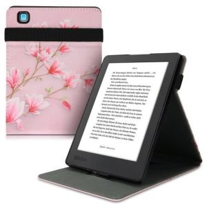 Coque pour liseuse - kwmobile - Kobo Aura H2O Edition 2 - Simili cuir - Rose - &Eacute;tui de protection