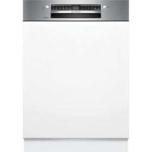 Lave-vaisselle semi-encastrable BOSCH SMI6ZCS10E SER6 - 14 couverts - Induction - L60cm - 40 dB - Classe B - Acier Brossé