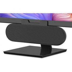 Haut Parleurs PC Haut Parleur Ordinateur Mini Barre de Son PC USB Enceinte PC avec Design à Clipser pour Moniteur Portable