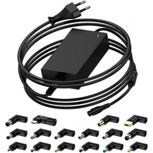 100W 90W Chargeur PC Universel Portable avec Connecteur USB-C pour HP Stream/PavilionASUS VivobookMacbook Pro/AirLenovo