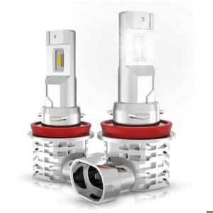 2 Pices Ampoule H11H8H9 LED 6500K Blanc pour Voiture 12V-24V dampoule Phare Kit de Remplacement couleurs multiples YYV