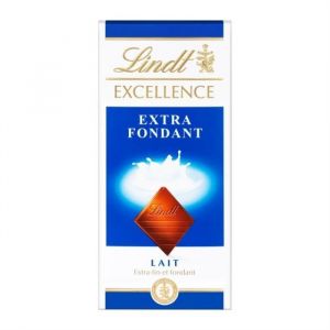 LINDT - Excellence Lait Extra Fondant 100G - Lot De 4