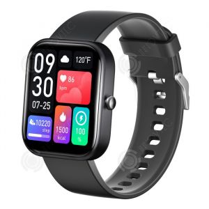 INN Montre connectée montre parlante intelligente 2.0 pouces montre parlante étanche à la poussière et à leau IP68 350 mah Noir