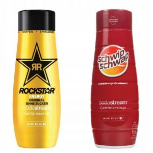 Sirop pour Sodastream - Rockstar - Energy Zero Cola Orange - Pack 2 x 440ml - Sans Sucre