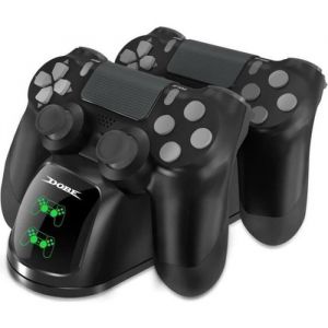PS4 Dual Dock Charge USB avec Indicateur LED Station Daccueil de Chargeur pour PS4 - PS4 Slim - PS4 Pro Controller Noir
