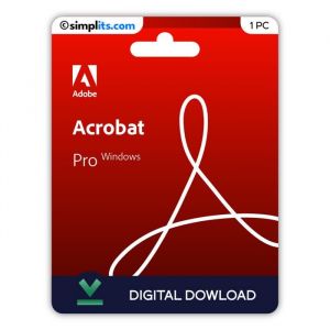 Adobe Acrobat Pro 2020 (Windows) - Activation Perp&eacute;tuelle - &Agrave; t&eacute;l&eacute;charger - 1 PC - Non compatible Mac