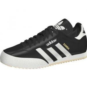 Tennis de loisirs ADIDAS Samba Super - Homme - Cuir - Noir et blanc
