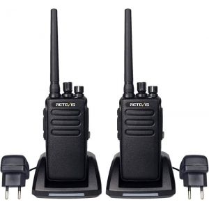 Retevis RT81 Talkie Walkie IP67 Etanche DMR 32 Canaux Analogique/Numérique 2200mAh Talkie Walkie Longue Distance pour
