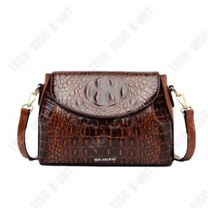 Sac de messager - TD&reg; - Crocodile - Grande capacit&eacute; - Bandouli&egrave;re r&eacute;glable - Tissu de haute qualit&eacute;