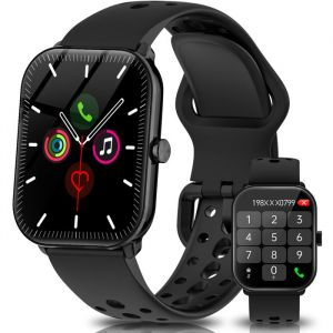 AIMIUVEI Montre Connect&eacute;e pour Homme Femme 185 avec R&eacute;ponse/Appels Podom&egrave;tre Sommeil Cardiofr&eacute;quencem&egrave;tre SpO2 IP68 Smartband