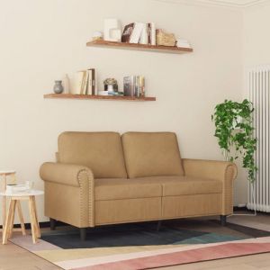 RemiseCanapé - CLIC-CLAC - à 2 places Marron 120 cm Velours JILIMAISON2025 98520654