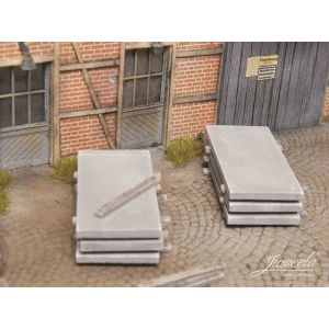 Gros oeuvre (muret - pilier beton) Juweela - 2012391 - Dalles de b&eacute;ton 20 pcs.