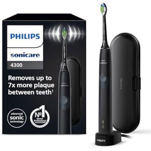 Philips Sonicare ProtectiveClean 4300 Brosse à dents électrique sonique avec deux niveaux dintensité capteur de pression et