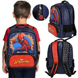 MARVEL Spider Man RENFORCÉ Sac à dos scolaire CARTABLE pour garçon pochette pour ORDINATEUR PORTABLE 41x30x15cm