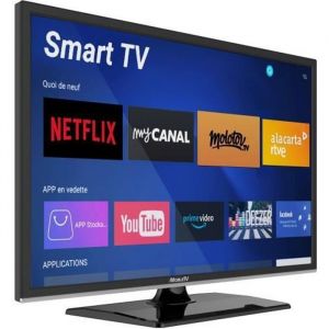 SmartTV 22 55 cm WebOS Connectée WIFI - 12/24/220V - Lecteur DVD - Camping Car Camion Fourgon - MobileTV - Garantie 3 ans