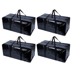 4 pièces sac demenagement cartons déménagement carton sac de voyage grand sac de vetement jumbo bag rangement couette poignée malle
