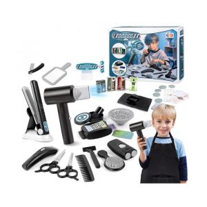 Ensemble de Salon de Beaut&eacute;35 Pi&egrave;Ces Kit Coiffure pour EnfantsJouets de Salon de CoiffureMode Jeu de Simulation Coiffeur 3+ Ans.