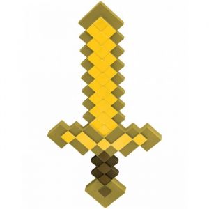 Épée Pixelisée Minecraft Or - Enfant - Jaune - Mixte - Intérieur - A partir de 3 ans