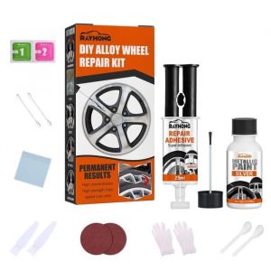 Kit De Réparation JantesAluminium Mastic Réparation JantesAluminium Réparateur De Rayures De JantesStylo Retouche Jante Alu Kit