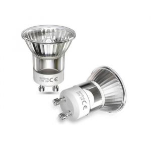 35W Gu10 Ampoules Halog&egrave;nes Mr11 Halog&egrave;ne Mini Gu10 35W Lampe &Agrave; Lave Ampoule 360Lm Dimmable Halog&egrave;ne R&eacute;flecteur multicolor AMPOULE