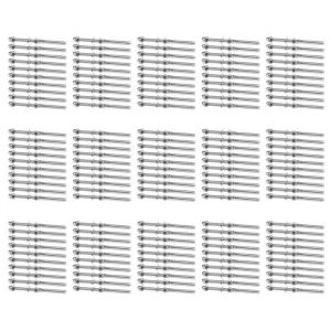 150 Pi&egrave;ces Tendeur de C&acirc;ble de Garde-Corps de Main Courante en Acier Inoxydable Embout de Goujon de Filet&eacute; pour Fil de C&acirc;ble