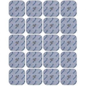 AXION - 20 électrodes compatibles Sanitas SEM 40/41/42/43/44 et Beurer EM40/41/49/80 TENS-EMS - Connecteurs snap