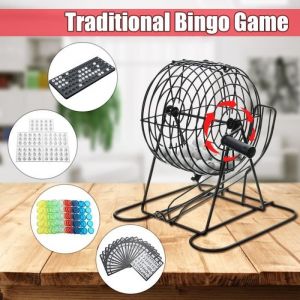 TEMPSA Jeu Loto Bingo Jeux traditionnels 75 Boules 18 Cartes Bingo