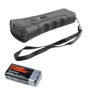 R&eacute;pulsif &agrave; Ultrason Double Portable pour Chien Chat Dispositif dEntra&icirc;nement Anti Aboiement