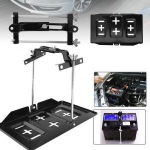 Support universel de fixation batterie de voiture Plateau de batterie Kit de fixation pour support de batterie de voiture