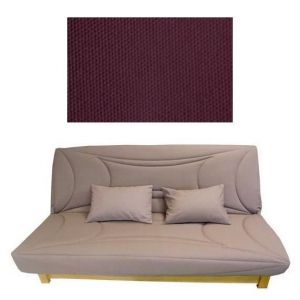 Housse CLIC CLAC matelassée 120x190 AUBERGINE