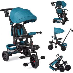 Tricycle Bébé Évolutif 6 en 1 Tricycle Évolutif Siège Pivotant à 360° 10 Mois à 5 Ans Jusquà 25 kg Vélo pour Enfant VERT