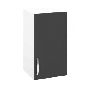 Meuble haut de cuisine avec 1 porte coloris gris - Hauteur 70 x Longueur 40 x profondeur 33 cm