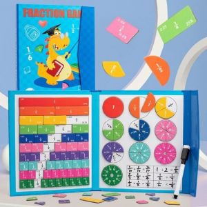 Magnetic Fraction Educational PuzzleD&eacute;monstrateur de Disque magn&eacute;tiqueJeux pour Apprendre Les FractionsMagnetic Score Disk