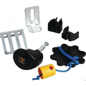 Serrure pour porte de garage basculante - HORMANN - 873894 - Acier galvanis&eacute; - Cylindre 5 goupilles - Blocages lat&eacute;raux