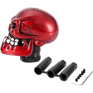 Pommeau de vitesse levier tte squelette crne rouge universel voiture modifie Label