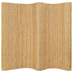 Paravent en Bambou 250x165 cm Cloison de Séparation Beige Style naturel Ecran dintimité Diviseur de Piece Paravent