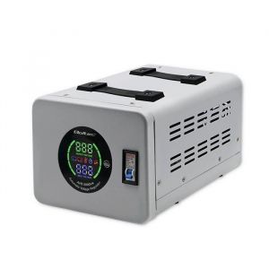 Stabilisateur de tension - Qoltec - AVR 5000VA - 5000VA - Blanc - Utilisé pour générateurs et outils