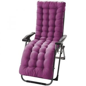 Matelas Coussin pour Bain de Soleil Chaise Longue Coussin Chaise Longue Jardin Ext&eacute;rieur Doux Pliable160 * 48 * 8 cm - rose rouge