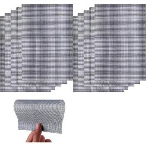 10pcs Patchs de Réparation pour MoustiquaireGrille Grillage Métallique Filtre Anti Insecte Mesh Maille Anti-Moustique Tissu Adhésif