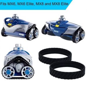 Chenilles adaptables pour Zodiac MX6 MX8 MX9 - Pneus de Robot Nettoyeur Piscine Baracuda R0526100